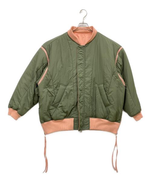 MAISON SPECIAL（メゾンスペシャル）MAISON SPECIAL (メゾンスペシャル) Multiway Knit Collar MA-1 オリーブ サイズ:Fの古着・服飾アイテム