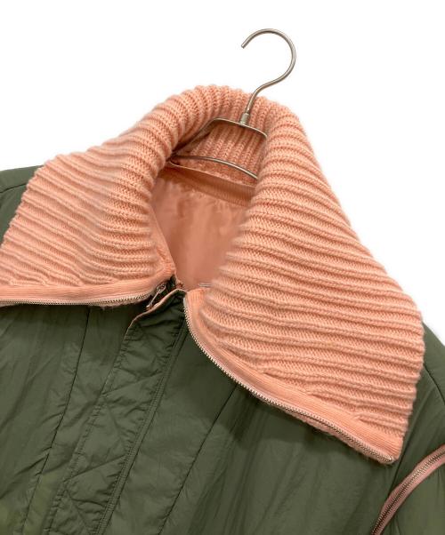 MAISON SPECIAL（メゾンスペシャル）MAISON SPECIAL (メゾンスペシャル) Multiway Knit Collar MA-1 オリーブ サイズ:Fの古着・服飾アイテム