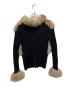 gienge (gienge) Fluffy fur edge knit tops ブラック サイズ:-：7000円