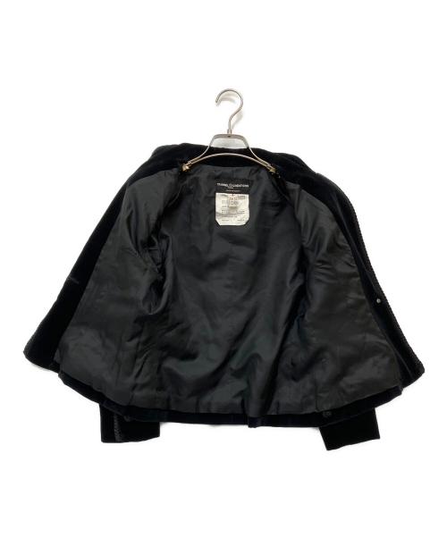 CHANEL（シャネル）CHANEL (シャネル) ベロアセットアップ ブラック サイズ:6の古着・服飾アイテム