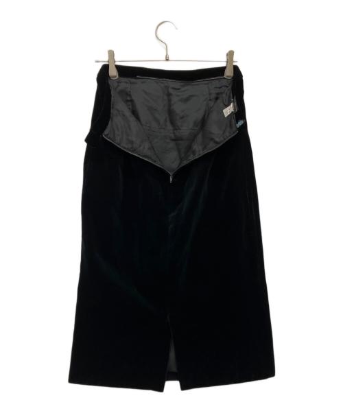CHANEL（シャネル）CHANEL (シャネル) ベロアセットアップ ブラック サイズ:6の古着・服飾アイテム