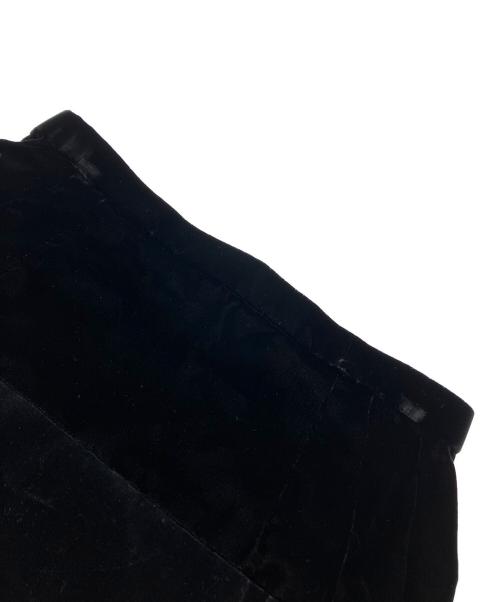 CHANEL（シャネル）CHANEL (シャネル) ベロアセットアップ ブラック サイズ:6の古着・服飾アイテム