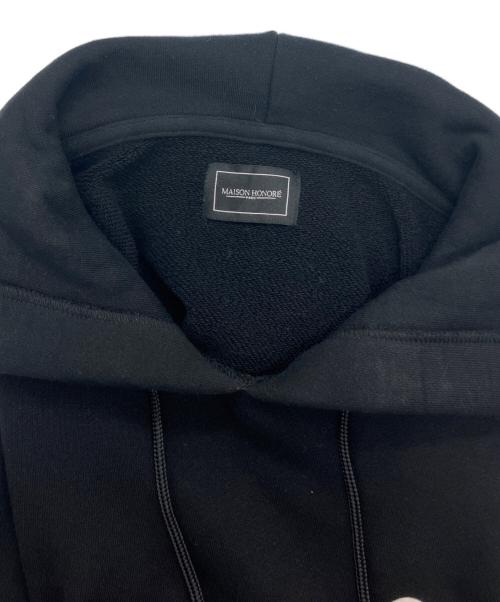 MAISON HONORE（メゾンオノレ）MAISON HONORE (メゾンオノレ) プルオーバーパーカー ブラック サイズ:Lの古着・服飾アイテム