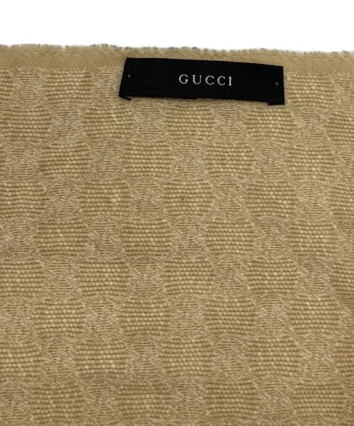 GUCCI（グッチ）GUCCI (グッチ) GGベルトデザインストール ベージュの古着・服飾アイテム