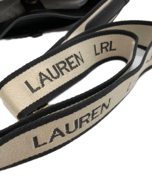 LAUREN RALPH LAUREN（ローレンラルフローレン）LAUREN RALPH LAUREN (ローレンラルフローレン) ショルダーバッグ ブラックの古着・服飾アイテム