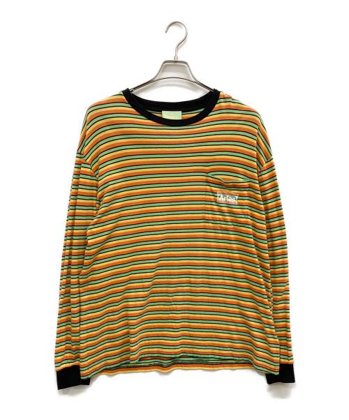 ARIES（アリーズ）ARIES (アリーズ) ボーダーカットソー マルチカラー サイズ:Lの古着・服飾アイテム