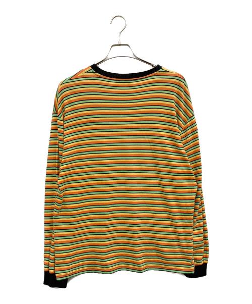 ARIES（アリーズ）ARIES (アリーズ) ボーダーカットソー マルチカラー サイズ:Lの古着・服飾アイテム