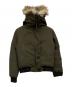CANADA GOOSE（カナダグース）の古着「Labrador Bomber Hooded Fur Down Jacket」｜オリーブ