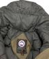 中古・古着 CANADA GOOSE (カナダグース) Labrador Bomber Hooded Fur Down Jacket オリーブ サイズ:S：30000円