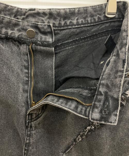 NOT4NERD（ノットフォーナード）NOT4NERD (ノットフォーナード) Cut Off Curved Denim Pants ブラック サイズ:Mの古着・服飾アイテム