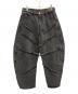 NOT4NERD（ノットフォーナード）の古着「Cut Off Curved Denim Pants」｜ブラック