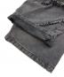 中古・古着 NOT4NERD (ノットフォーナード) Cut Off Curved Denim Pants ブラック サイズ:M：6000円