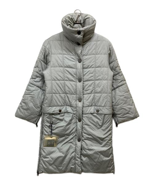 CHANEL（シャネル）CHANEL (シャネル) ダウンコート グレー サイズ:SIZE 38の古着・服飾アイテム