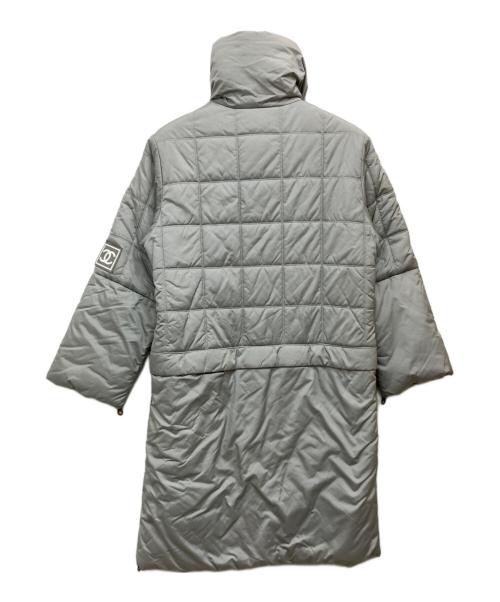 CHANEL（シャネル）CHANEL (シャネル) ダウンコート グレー サイズ:SIZE 38の古着・服飾アイテム
