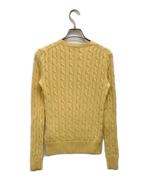 POLO RALPH LAUREN（ポロ・ラルフローレン）POLO RALPH LAUREN (ポロ・ラルフローレン) ケーブルニット イエロー サイズ:XSの古着・服飾アイテム