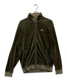 adidas（アディダス）の古着「ベロアトラックジャケット」｜オリーブ