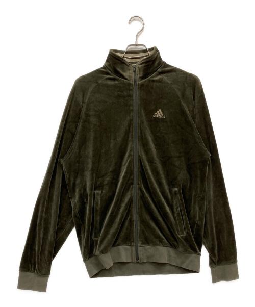 adidas（アディダス）adidas (アディダス) ベロアトラックジャケット オリーブ サイズ:SIZE0の古着・服飾アイテム