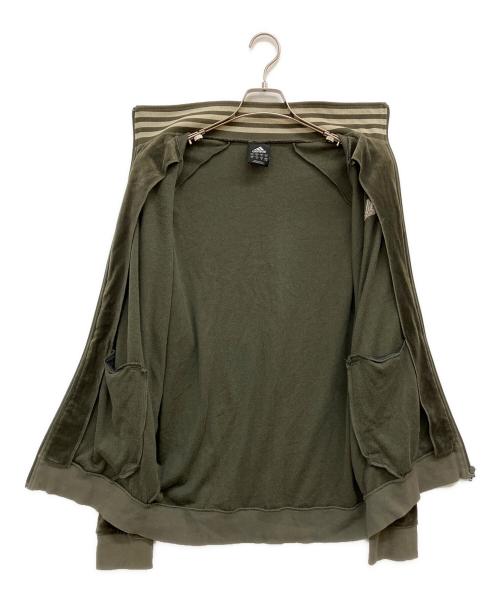 adidas（アディダス）adidas (アディダス) ベロアトラックジャケット オリーブ サイズ:SIZE0の古着・服飾アイテム