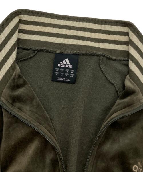 adidas（アディダス）adidas (アディダス) ベロアトラックジャケット オリーブ サイズ:SIZE0の古着・服飾アイテム