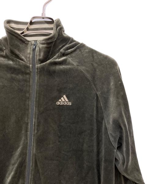 adidas（アディダス）adidas (アディダス) ベロアトラックジャケット オリーブ サイズ:SIZE0の古着・服飾アイテム