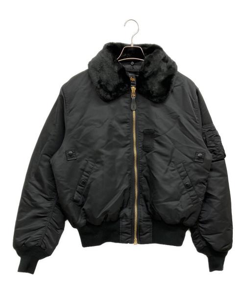 ALPHA（アルファ）ALPHA (アルファ) B-15フライトジャケット ブラック サイズ:Mの古着・服飾アイテム
