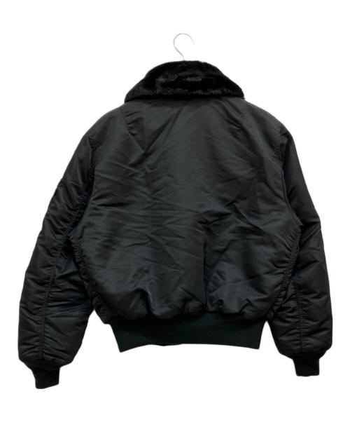 ALPHA（アルファ）ALPHA (アルファ) B-15フライトジャケット ブラック サイズ:Mの古着・服飾アイテム