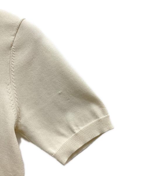 CLANE（クラネ）CLANE (クラネ) SHOULDER PADS POLO KNIT TOPS ベージュ サイズ:SIZE1の古着・服飾アイテム
