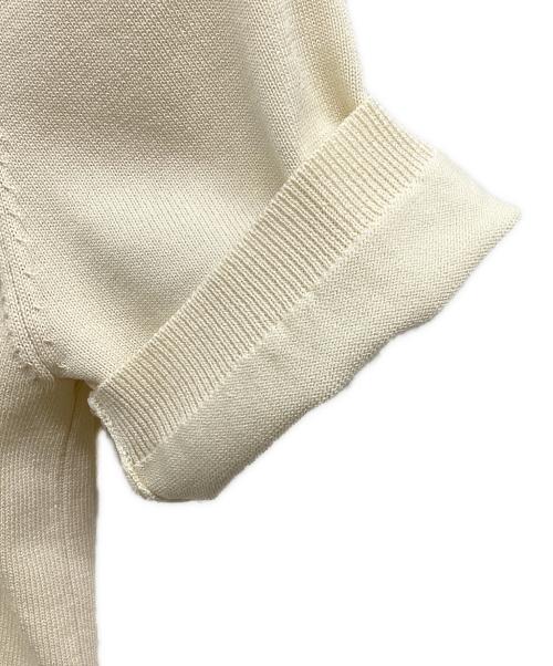 CLANE（クラネ）CLANE (クラネ) SHOULDER PADS POLO KNIT TOPS ベージュ サイズ:SIZE1の古着・服飾アイテム