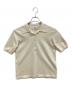 CLANE（クラネ）の古着「SHOULDER PADS POLO KNIT TOPS」｜ベージュ