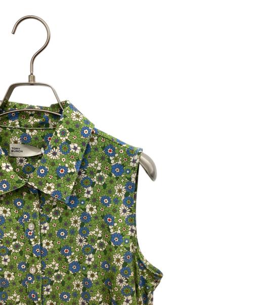 TORY BURCH（トリーバーチ）TORY BURCH (トリーバーチ) 花柄ワンピース 黄緑 サイズ:M 未使用品の古着・服飾アイテム