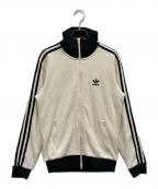 adidasアディダス）の古着「ワッフルクラシックトラックトップ」｜ブラック×ベージュ