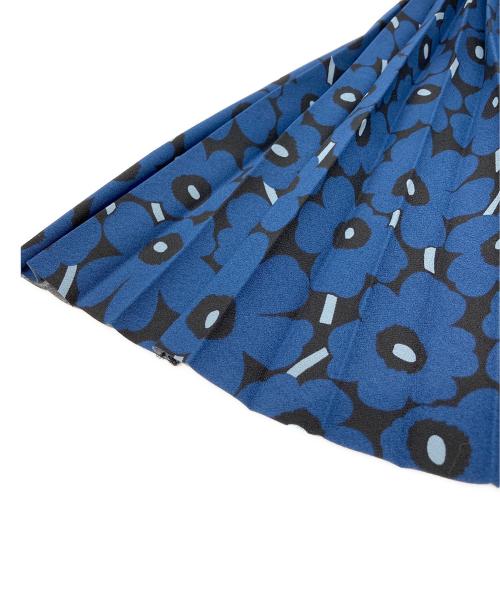 marimekko（マリメッコ）marimekko (マリメッコ) フラワープリーツスカート ブルー サイズ:Sの古着・服飾アイテム