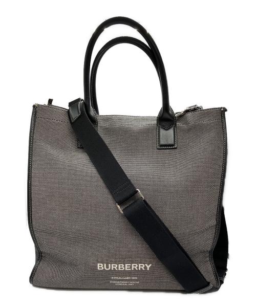 BURBERRY（バーバリー）BURBERRY (バーバリー) 2WAYトートバッグ グレーの古着・服飾アイテム