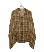 HOMELESS TAILORホームレステイラー）の古着「WIDE SHIRT」｜ブラウン