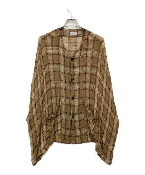 HOMELESS TAILOR（ホームレステイラー）HOMELESS TAILOR (ホームレステイラー) WIDE SHIRT ブラウン サイズ:Fの古着・服飾アイテム