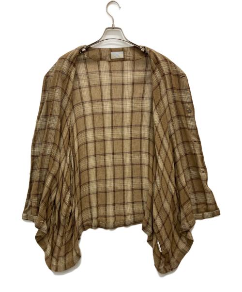 HOMELESS TAILOR（ホームレステイラー）HOMELESS TAILOR (ホームレステイラー) WIDE SHIRT ブラウン サイズ:Fの古着・服飾アイテム