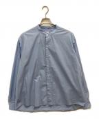 LEエルイー）の古着「バンドカラーシャツ」｜スカイブルー
