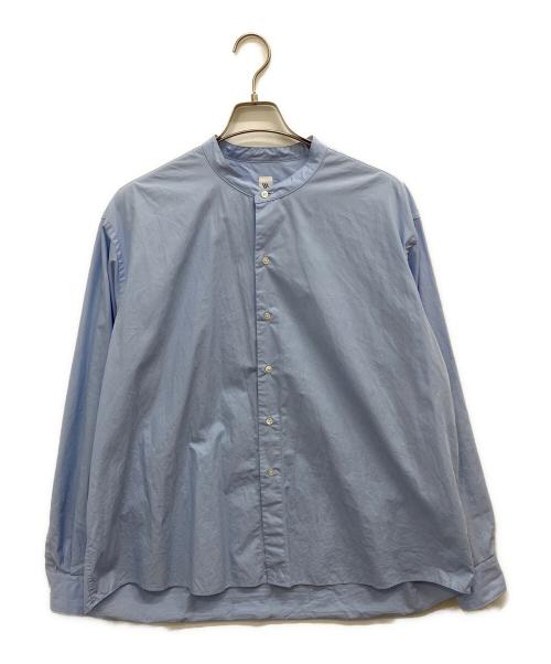 LE（エルイー）LE (エルイー) バンドカラーシャツ スカイブルー サイズ:1の古着・服飾アイテム