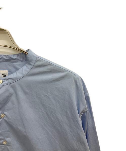 LE（エルイー）LE (エルイー) バンドカラーシャツ スカイブルー サイズ:1の古着・服飾アイテム