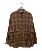 FreshServiceフレッシュサービス）の古着「チェックシャツ」｜ブラウン