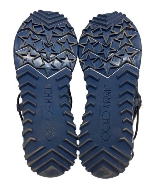 JIMMY CHOO（ジミーチュウ）JIMMY CHOO (ジミーチュウ) スニーカー ネイビー サイズ:23.5の古着・服飾アイテム