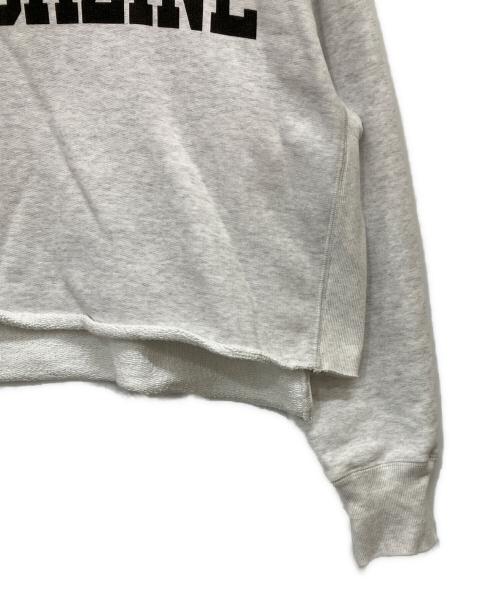 THIRD MAGAZINE（サードマガジン）THIRD MAGAZINE (サードマガジン) ショート丈ロゴスウェット ライトグレー サイズ:9の古着・服飾アイテム