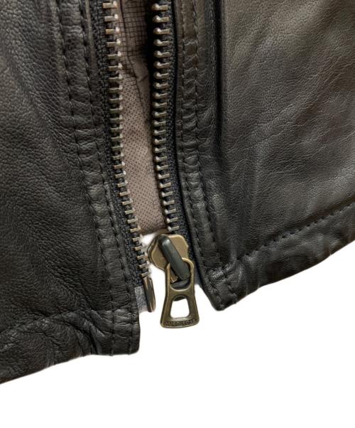 BOSS HUGO BOSS（ボス ヒューゴボス）BOSS HUGO BOSS (ボス ヒューゴボス) レザージャケット ブラック サイズ:SIZE50の古着・服飾アイテム
