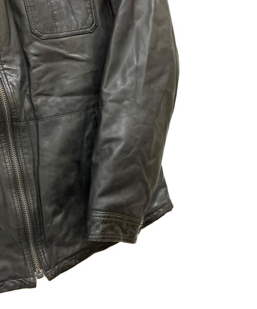 BOSS HUGO BOSS（ボス ヒューゴボス）BOSS HUGO BOSS (ボス ヒューゴボス) レザージャケット ブラック サイズ:SIZE50の古着・服飾アイテム