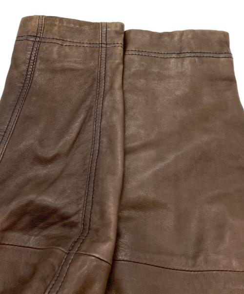 BOSS HUGO BOSS（ボス ヒューゴボス）BOSS HUGO BOSS (ボス ヒューゴボス) レザージャケット ブラウン サイズ:SIZE 50の古着・服飾アイテム