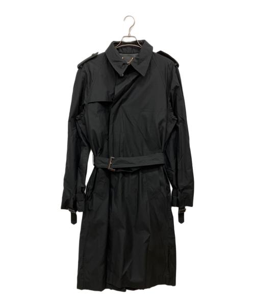 LOUIS VUITTON（ルイ ヴィトン）LOUIS VUITTON (ルイ ヴィトン) シルク混トレンチコート ブラック サイズ:SIZE52の古着・服飾アイテム