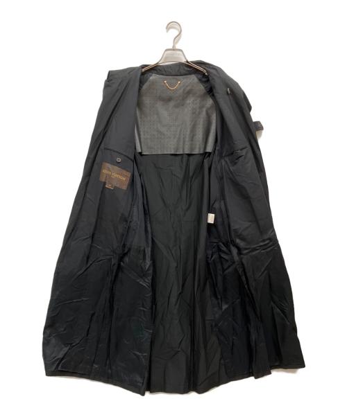 LOUIS VUITTON（ルイ ヴィトン）LOUIS VUITTON (ルイ ヴィトン) シルク混トレンチコート ブラック サイズ:SIZE52の古着・服飾アイテム