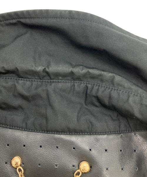 LOUIS VUITTON（ルイ ヴィトン）LOUIS VUITTON (ルイ ヴィトン) シルク混トレンチコート ブラック サイズ:SIZE52の古着・服飾アイテム