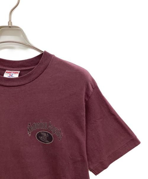 SoF Tee（ソフ ティー）SOF Tee (ソフ ティー) 90s プリントTシャツ ワインレッド サイズ:Mの古着・服飾アイテム