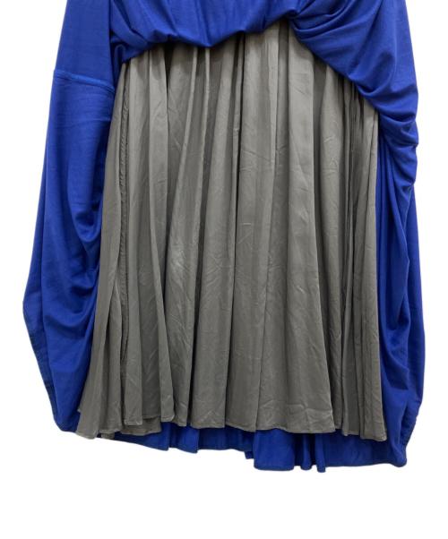 ebure（エブール）ebure (エブール) ソフトドレープヴィスコース スカート ブルー サイズ:38の古着・服飾アイテム